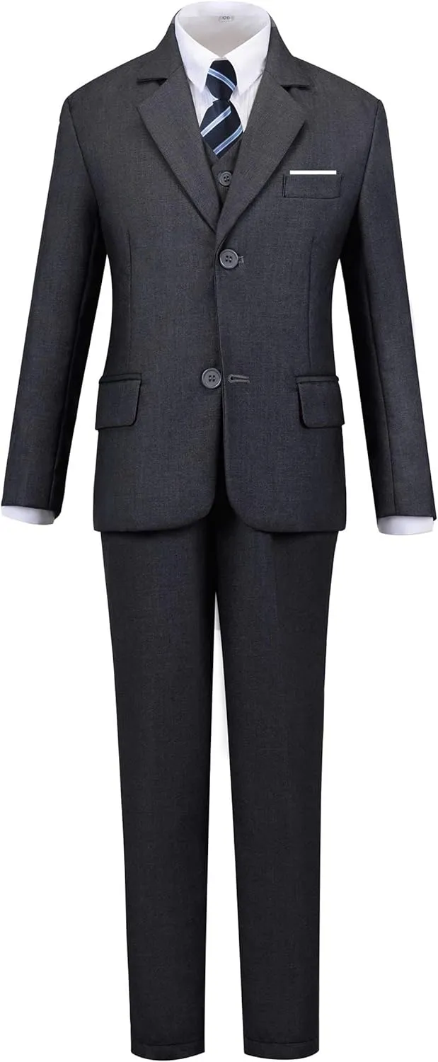 Toddler Boys Suit Kids Formal Dresswear Prom Tuxedo Children's Slim Fit Suits