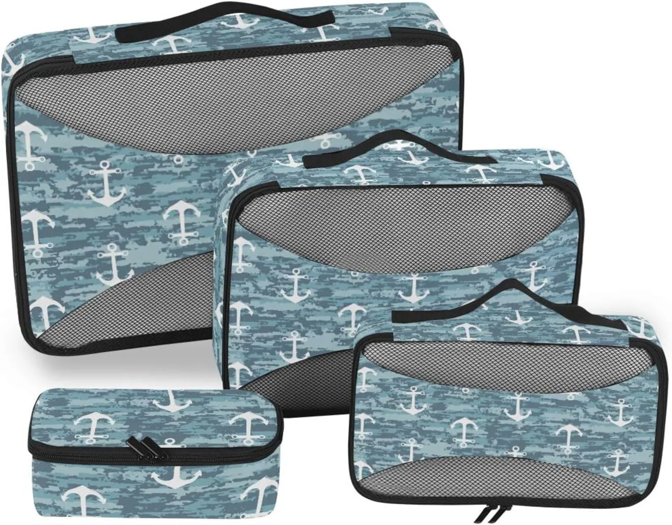 Travel Bags Organizer for Luggage 4 Set Luggage Organizer Luggage Packing Cubes for Travel Pcking Cubes Anchors