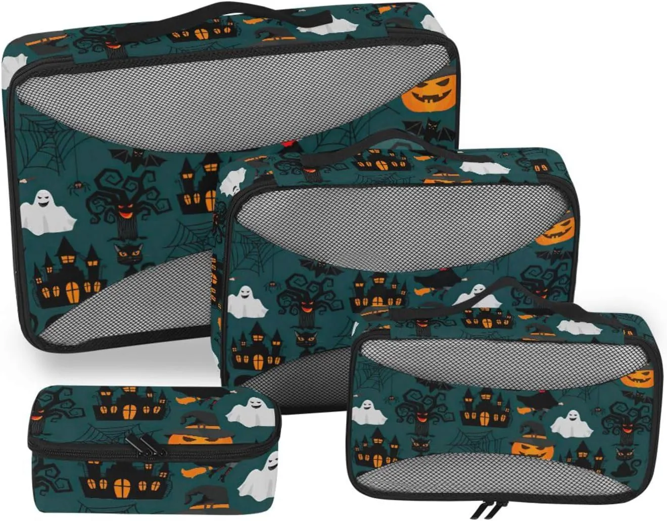 Travel Cubes for Packing 4 Set Suitcase Organizer Suitcase Packing Cubes Packing Cubed Halloween