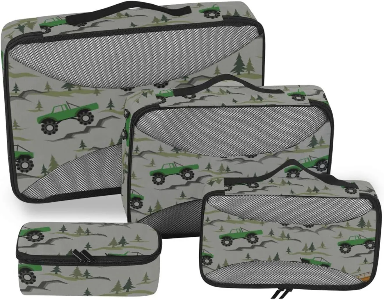Travel Cubes for Packing Set of 4 Luggage Cubes Travel Cubes for Packing Women Pqcking Cubes Cars Off Road