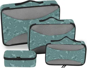 Travel Cubes for Packing Set of 4 Luggage Organizers for Suitcase Luggage Packing Organizers Oacking Cubes Fall Maple