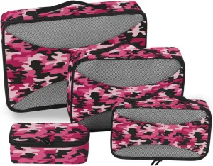 Travel Cubes Set of 4 Luggage Packing Cubes Travel Cube Packing Cubed Camouflage