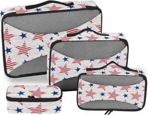 Travel Packing Organizers Set of 4 Luggage Organizer Packing Cubes for Luggage Packing Cube American Star