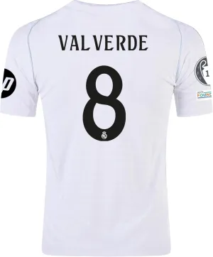Valverde Home Black Soccer Jersey for Men - High Performance Sports Shirt, Breathable and Quick Dry Fabric