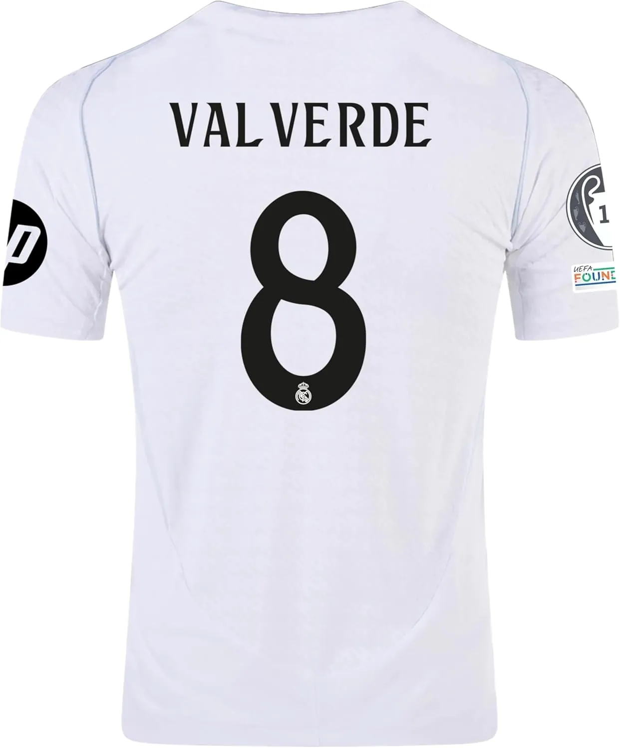 Valverde Home Black Soccer Jersey for Men - High Performance Sports Shirt, Breathable and Quick Dry Fabric