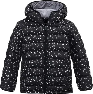 wantdo Girl's Lightweight Winter Coat Padded Puffer Jacket Waterproof Bubble Coat Hooded