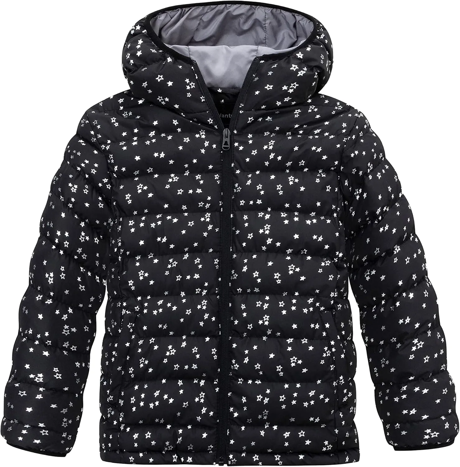 wantdo Girl's Lightweight Winter Coat Padded Puffer Jacket Waterproof Bubble Coat Hooded