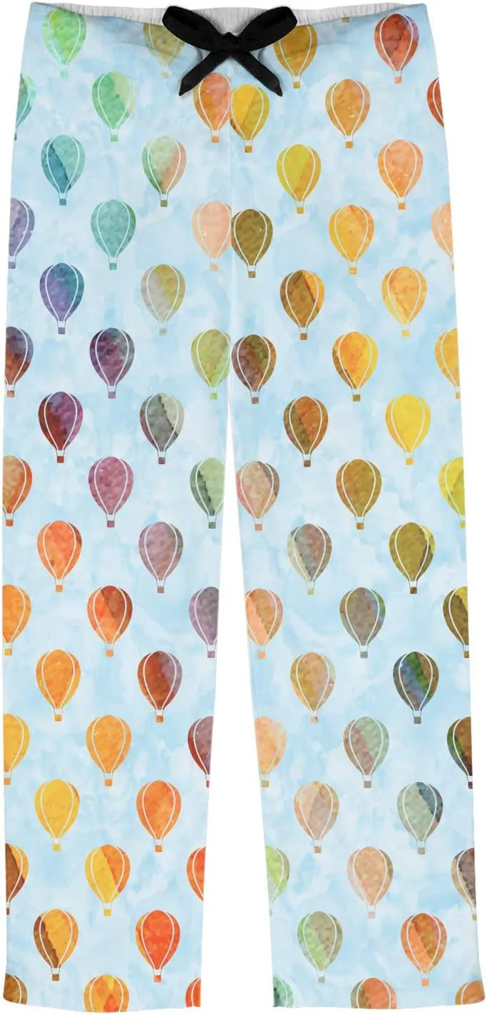 Watercolor Hot Air Balloons Mens Pajama Pants