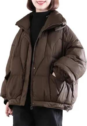 Winter Thickened And Warm Down Cotton Coat For Women's Winter Wear Loose Large Casual Cotton-Padded Coat
