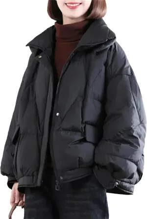 Winter Thickened And Warm Down Cotton Coat For Women's Winter Wear Loose Large Casual Cotton-Padded Coat