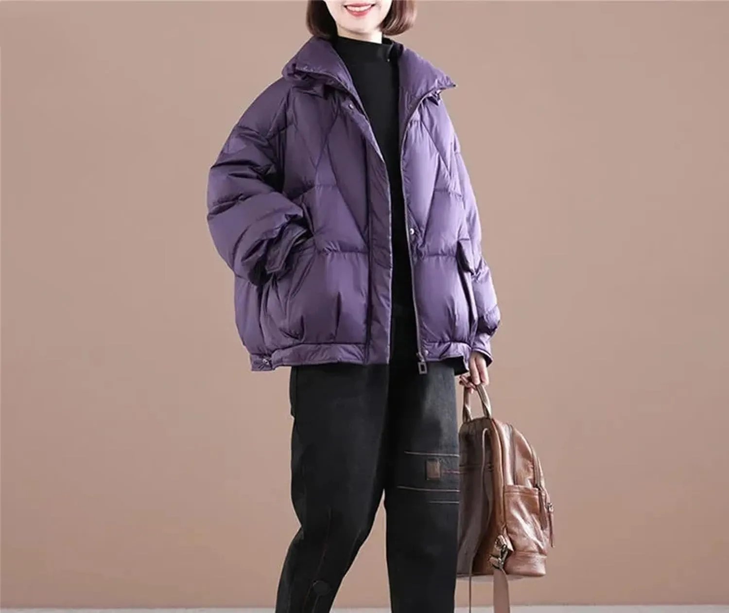 Winter Thickened And Warm Down Cotton Coat For Women's Winter Wear Loose Large Casual Cotton-Padded Coat