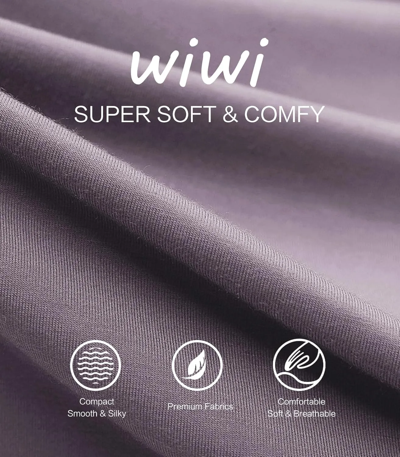 WiWi Women's Lounge Pants Wide Leg Yoga Bottoms Soft High Waist Sweatpants with Pockets Viscose from Bamboo S-XXL
