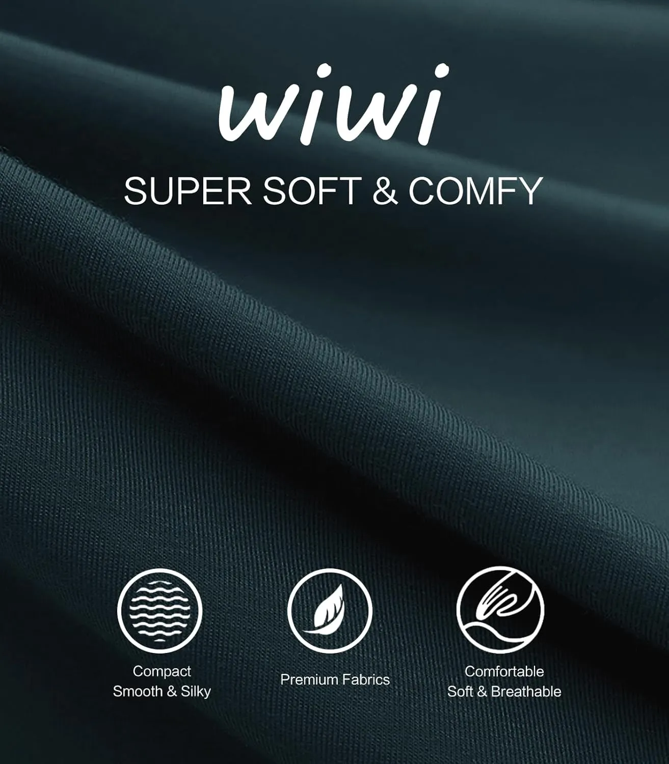 WiWi Women's Lounge Pants Wide Leg Yoga Bottoms Soft High Waist Sweatpants with Pockets Viscose from Bamboo S-XXL
