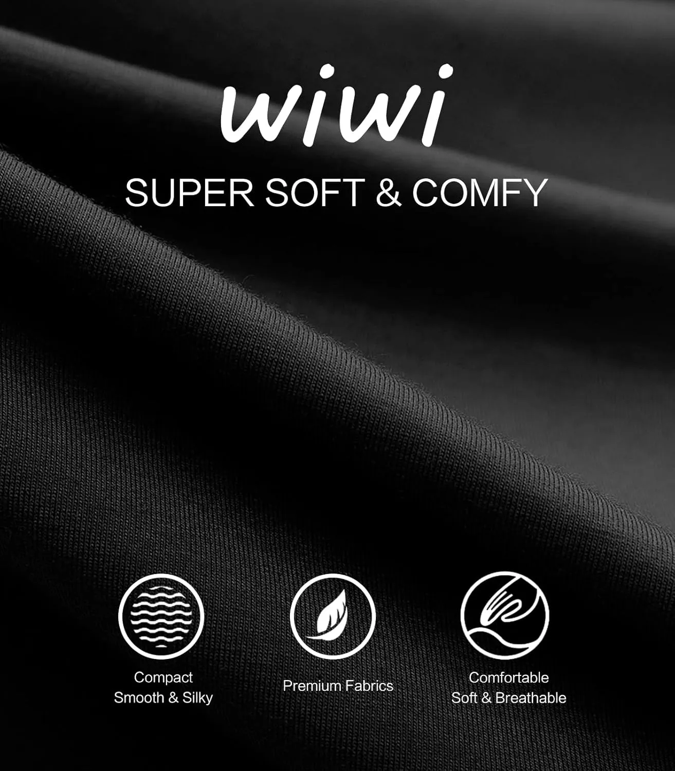WiWi Women's Lounge Pants Wide Leg Yoga Bottoms Soft High Waist Sweatpants with Pockets Viscose from Bamboo S-XXL
