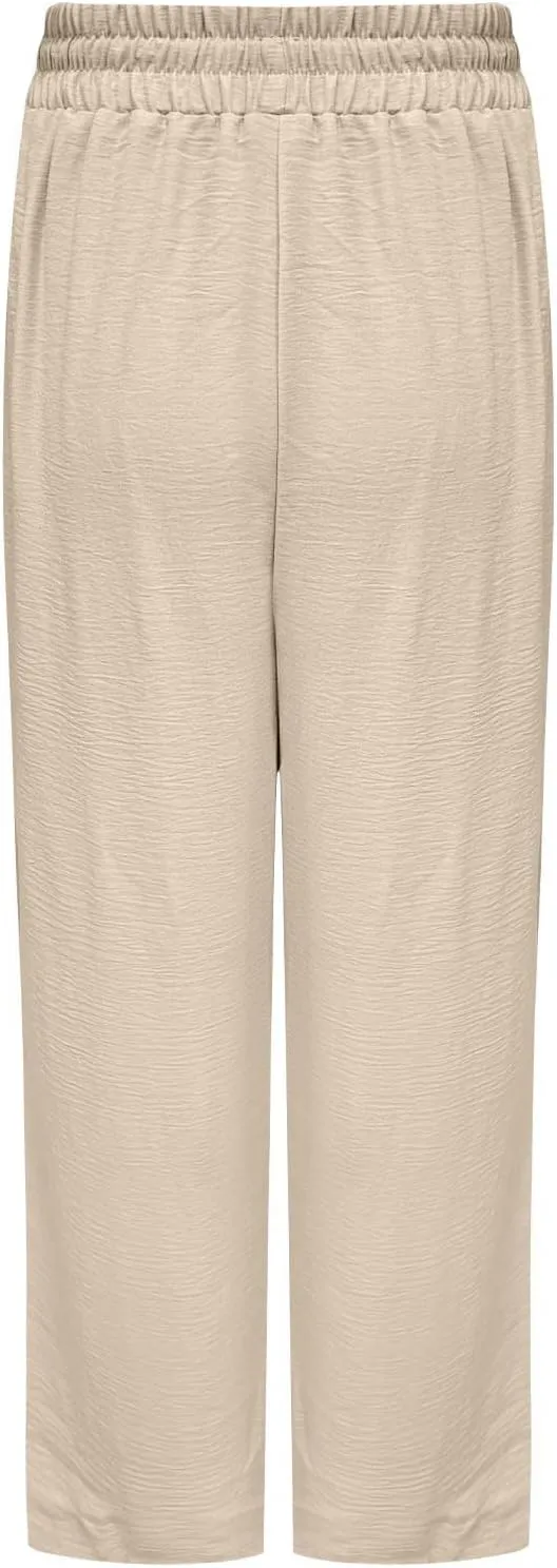 Women Cotton Linen Pant, Summer Loose Breathable Business Work Casual Clothes Elastic Waist Drawstring Pockets Trousers