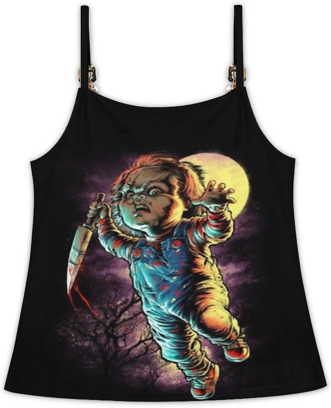 Women's Athletic Tank Chucky Casual Summer Sleeveless Soft Shirts Top Vest Sports Undershirt