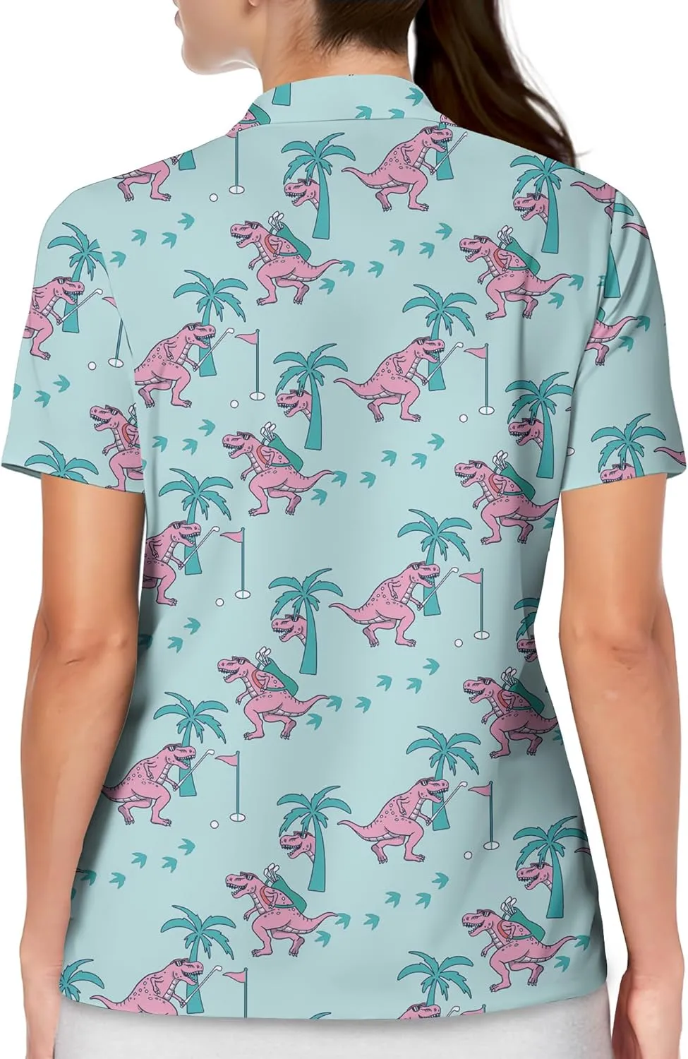 Womens Golf Shirt Funny Polo Shirts for Women Short Sleeve Golf Outfit