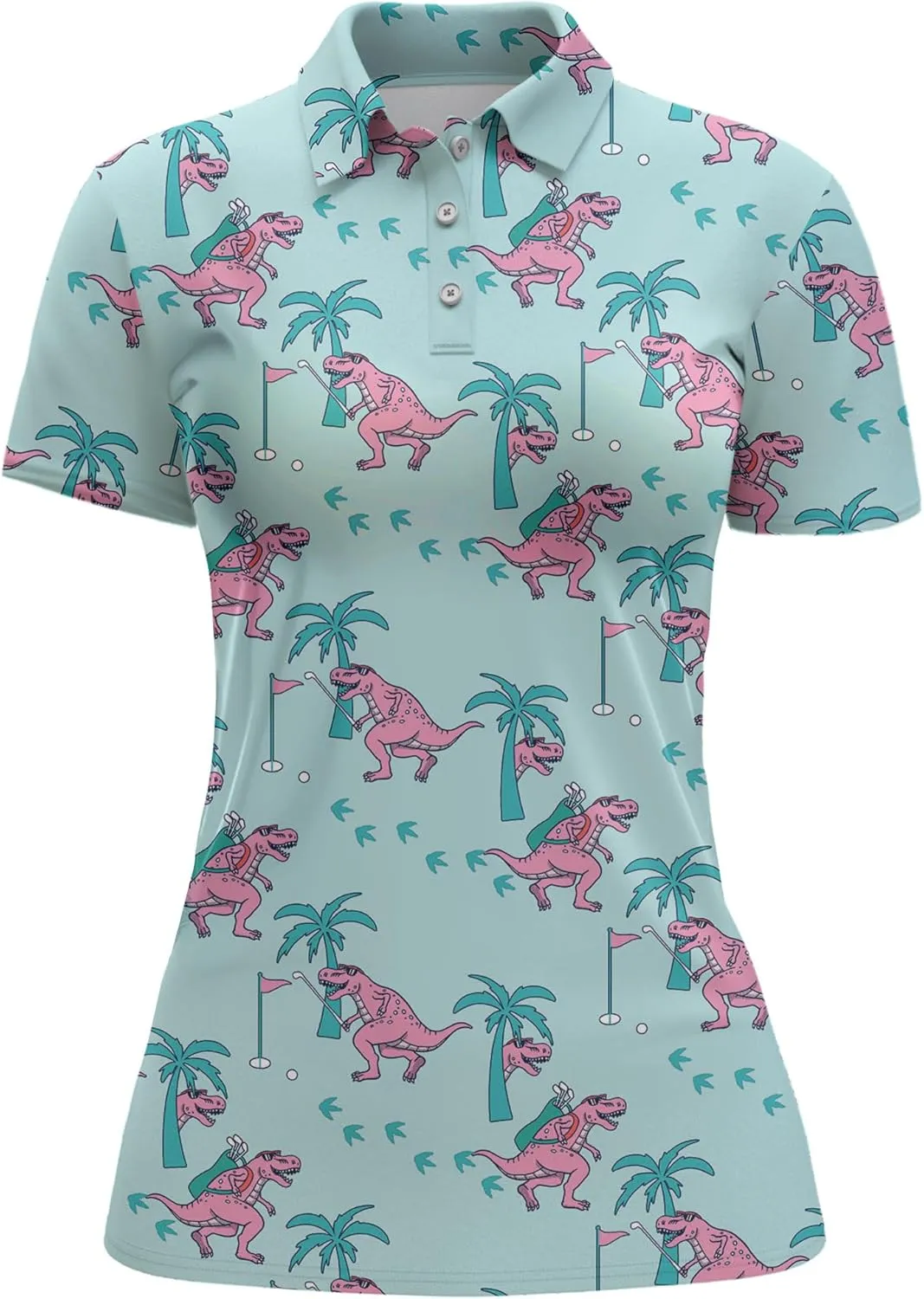 Womens Golf Shirt Funny Polo Shirts for Women Short Sleeve Golf Outfit