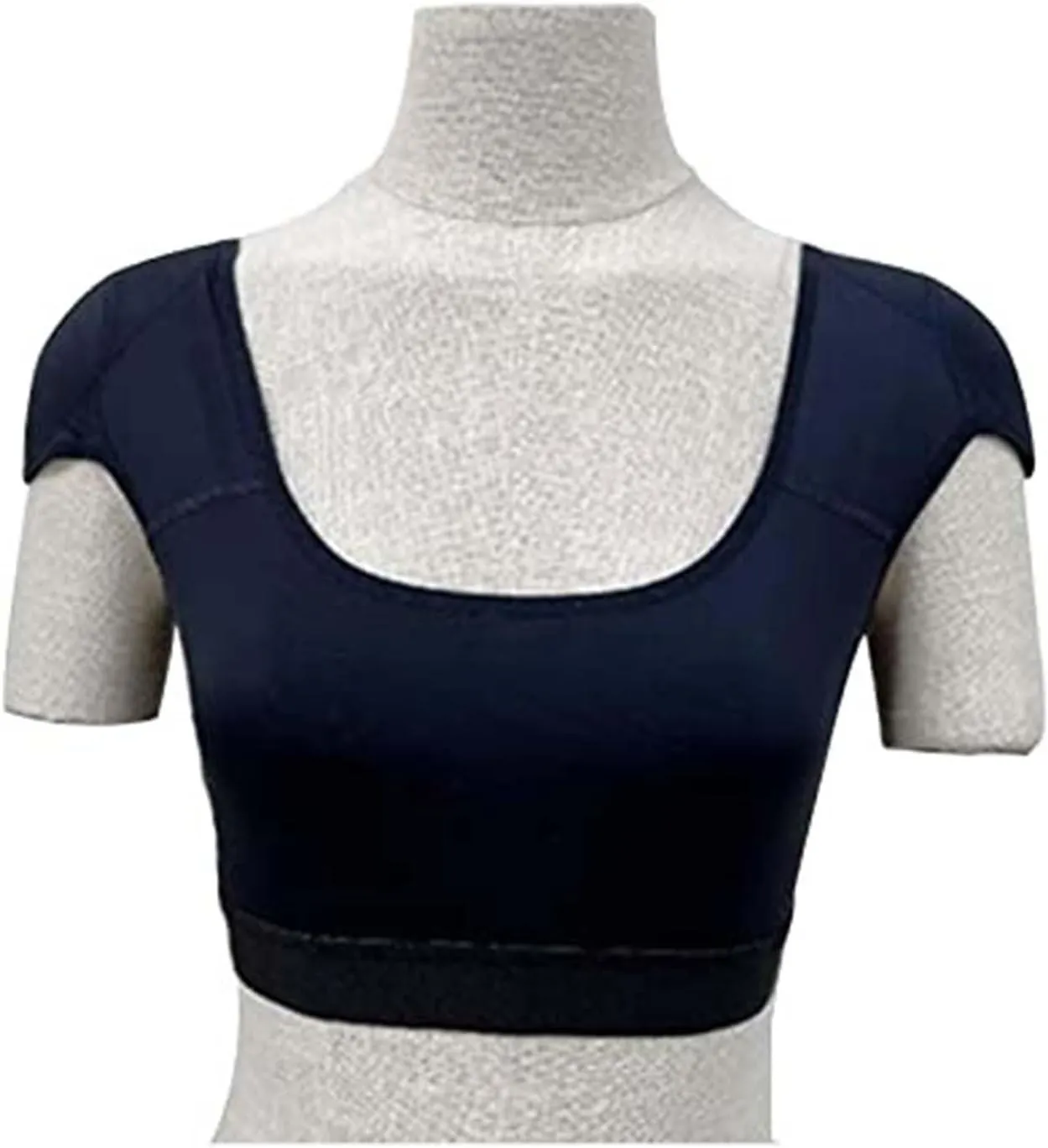 Womens Shaper False Shoulder Pad Vest 2 in 1 Built-in Shoulder Pad Breathable Top Shirt Undershirt