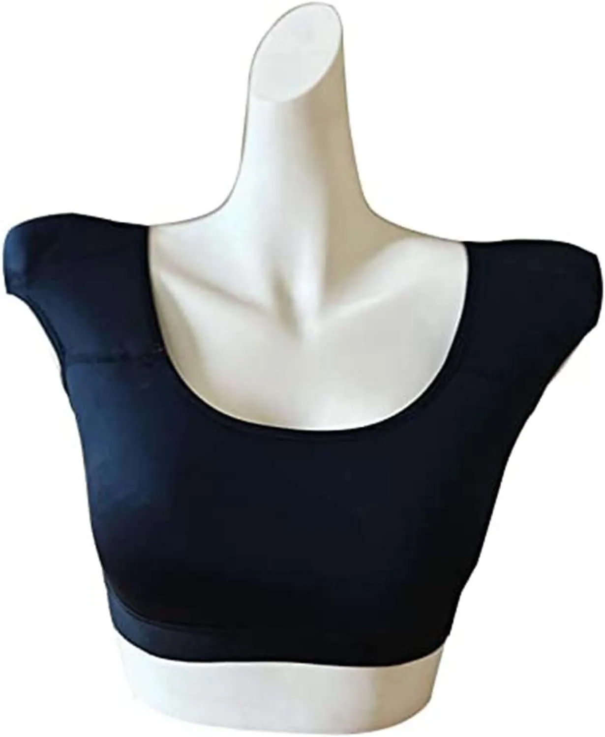 Womens Shaper False Shoulder Pad Vest 2 in 1 Built-in Shoulder Pad Breathable Top Shirt Undershirt
