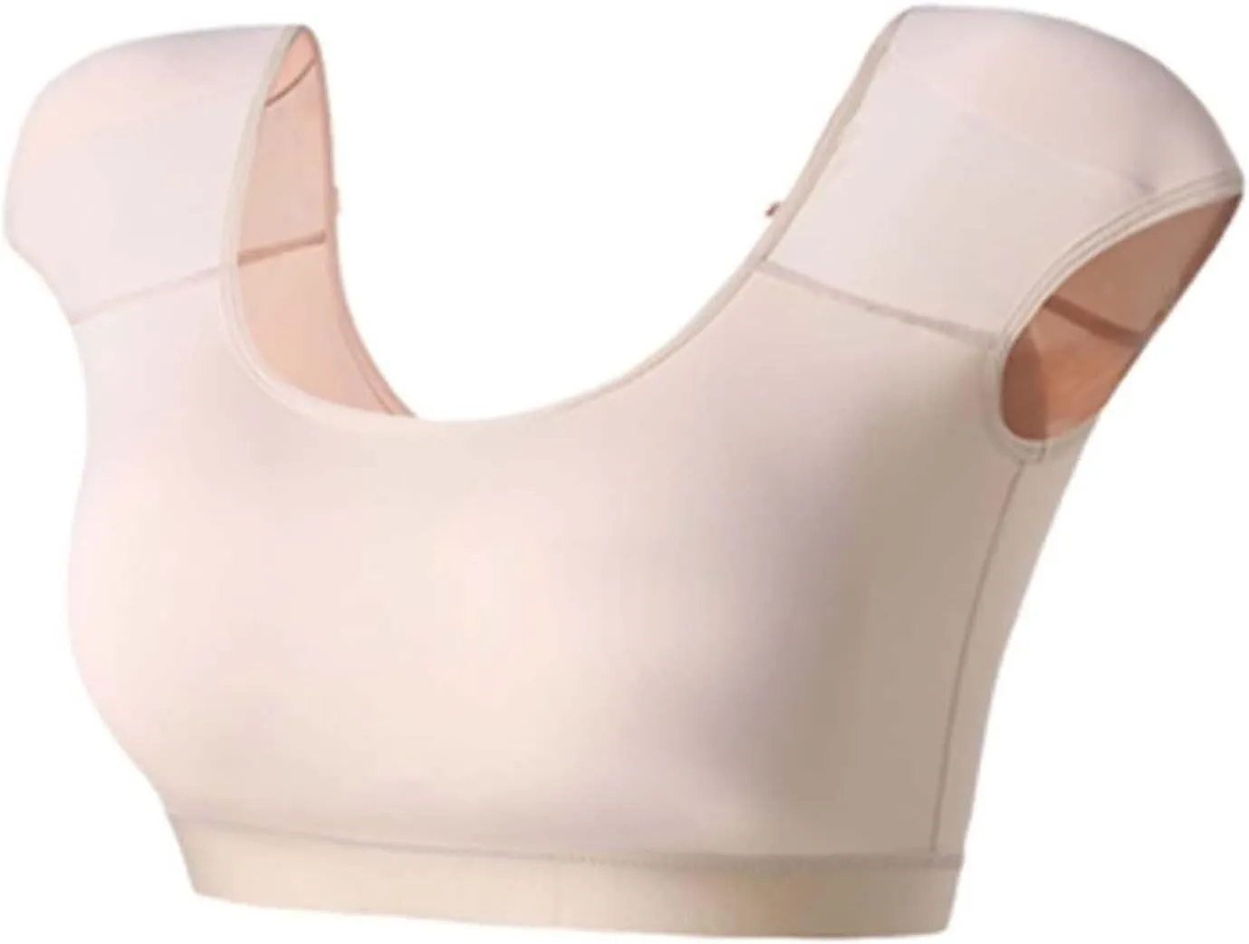 Womens Shaper False Shoulder Pad Vest 2 in 1 Built-in Shoulder Pad Breathable Top Shirt Undershirt