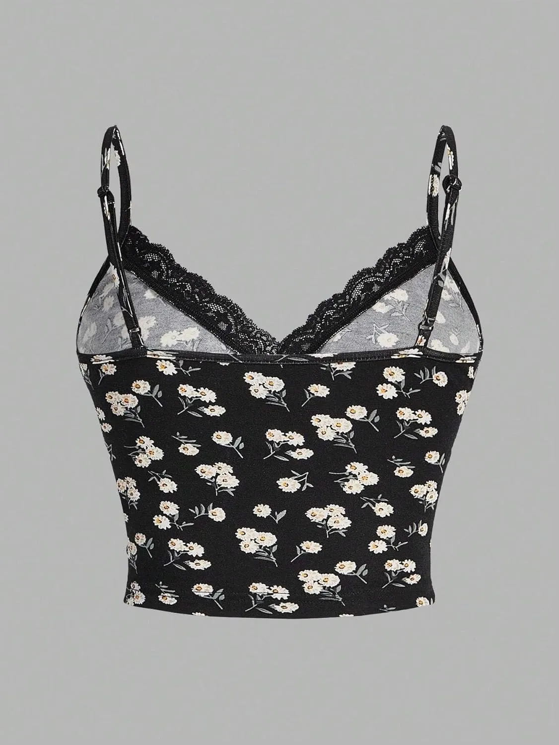Women's Shirts 3pcs/Set Printed Lace Patchwork Camisole Fashion Camis Tank Tops