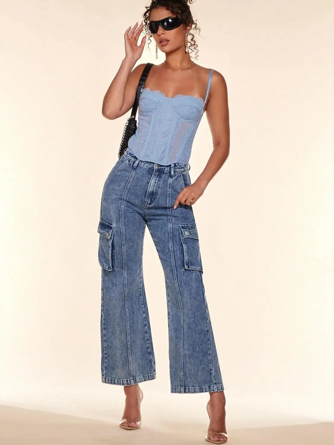 Women's Shirts Slimming Fit Lace Camisole Top for Summer Fashion Camis Tank Tops