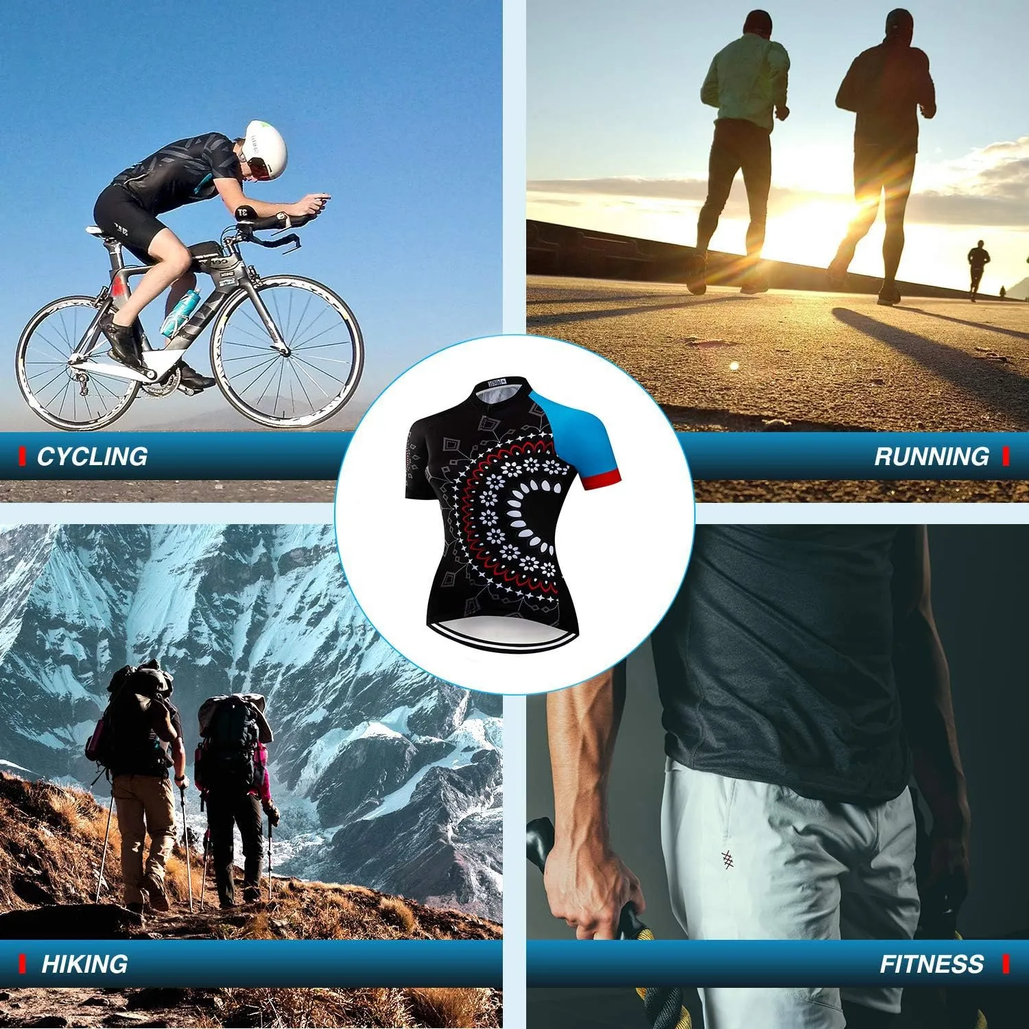 Women's Short Sleeve Cycling Jersey Jacket Cycling Shirt Quick Dry Breathable Mountain Clothing Set Bike Top