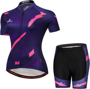 Women's Short Sleeve Cycling Jersey Jacket Cycling Shirt Quick Dry Breathable Mountain Clothing Set Bike Top