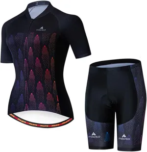 Women's Short Sleeve Cycling Jersey Jacket Cycling Shirt Quick Dry Breathable Mountain Clothing Set Bike Top