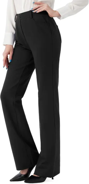 Women's Stretchy Bootcut Dress Pants Office Work Business Casual Slacks with Pockets 28"/30"/32" Inseam