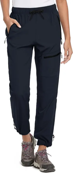 Women's Tall Hiking Pants 31/33/35/37 Inseam Quick Dry Lightweight Water Resistant Cargo Pants 4 Zipper Pockets