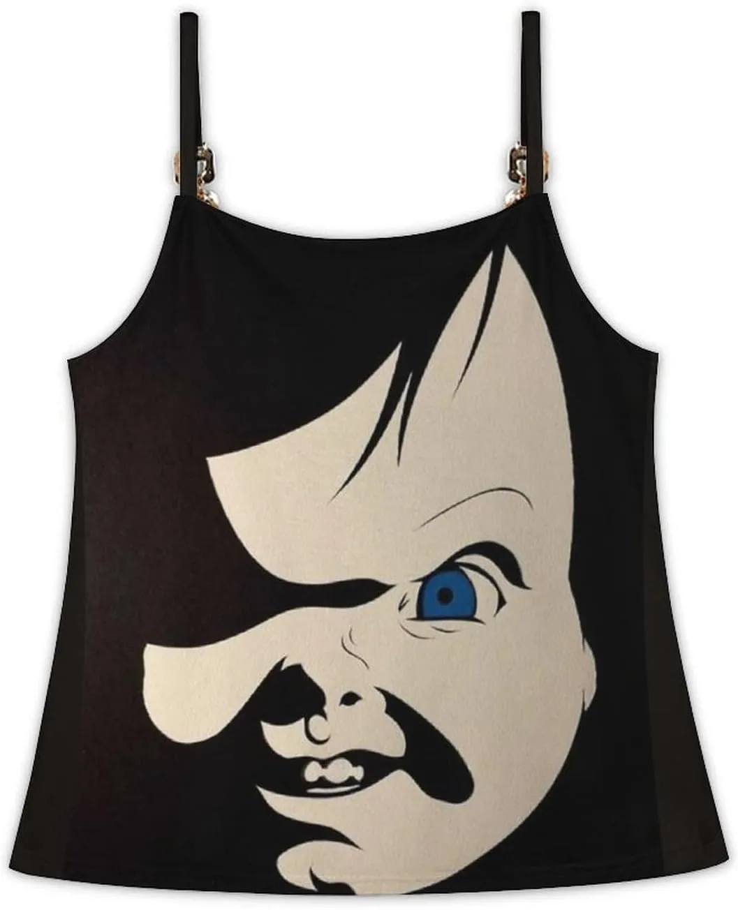 Womens Tank Tops Chucky V-Neck Gym Loose Unique Sleeveless Shirt Summer Beach Tees