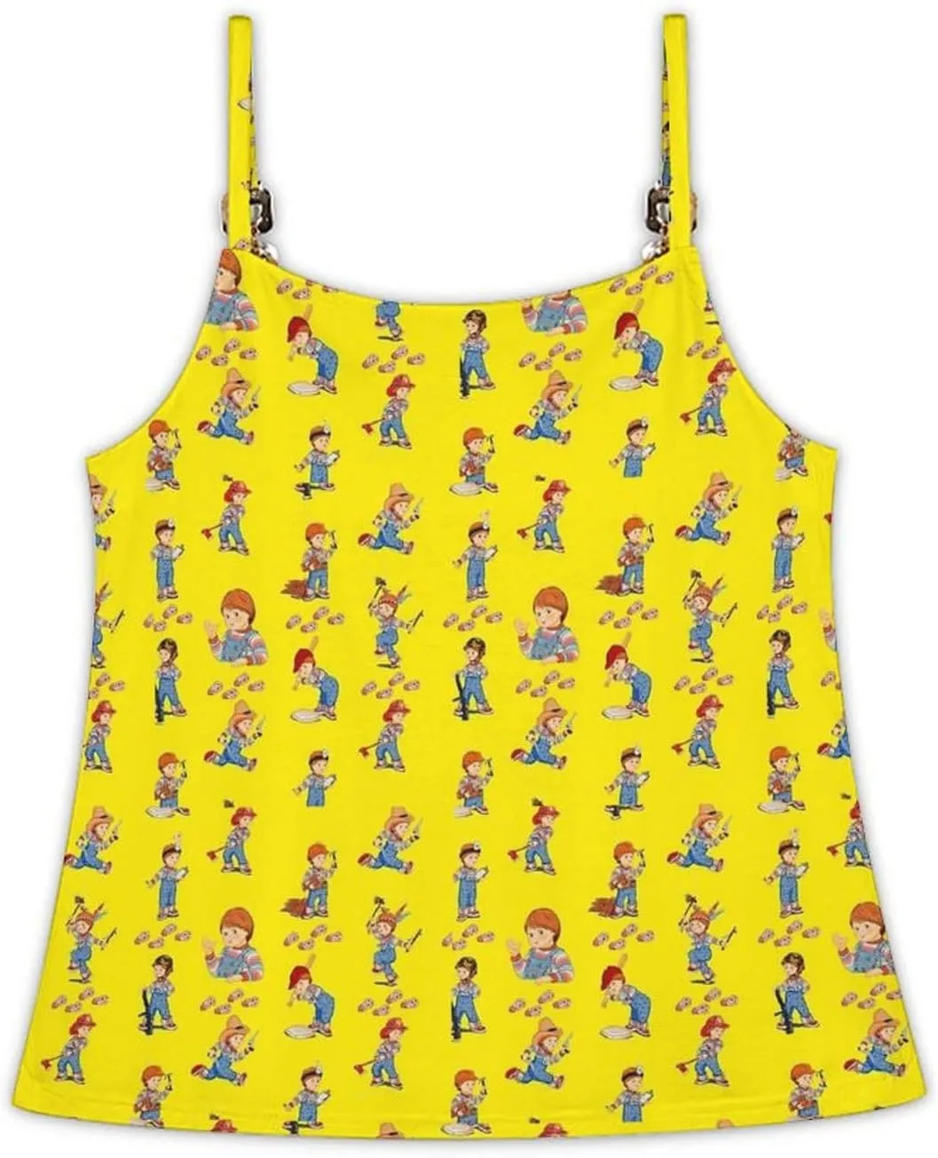 Womens Tank Tops Chucky V-Neck Gym Loose Unique Sleeveless Shirt Summer Beach Tees