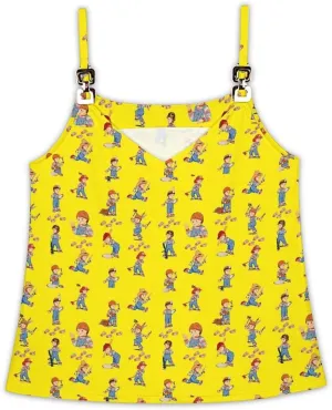 Womens Tank Tops Chucky V-Neck Gym Loose Unique Sleeveless Shirt Summer Beach Tees