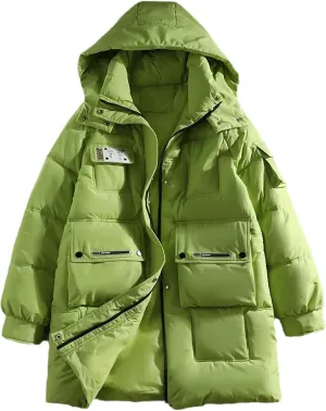 Women's Winter Jacket Thick Down Cotton Padded Bubble Coat Female Oversize Casual Loose Long Parka Woman Overcoat