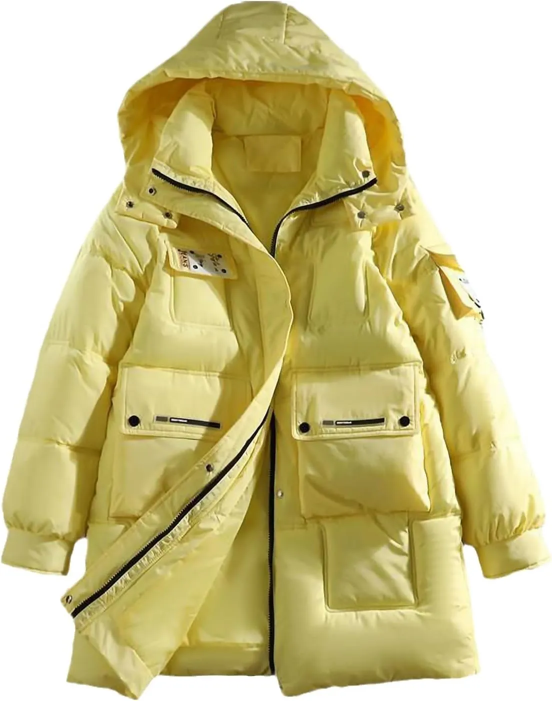 Women's Winter Jacket Thick Down Cotton Padded Bubble Coat Female Oversize Casual Loose Long Parka Woman Overcoat