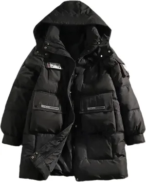 Women's Winter Jacket Thick Down Cotton Padded Bubble Coat Female Oversize Casual Loose Long Parka Woman Overcoat