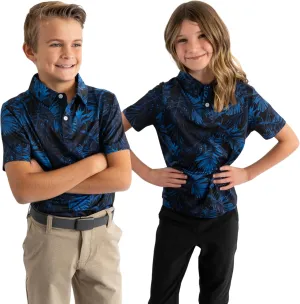Yatta Youth Polo Just Beachy Golf Polo - Unisex Small Athletic Fit, Wrinkle Resistant, Moisture Wicking, 4-Way Stretch