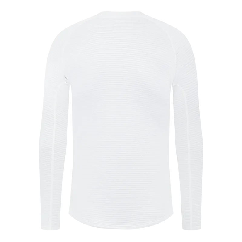 YKYW 2025 Men's Thermal Fleece Long Sleeve Base Layer Winter Warmth Bicycle Jersey Pro Bike Clothing White Tops