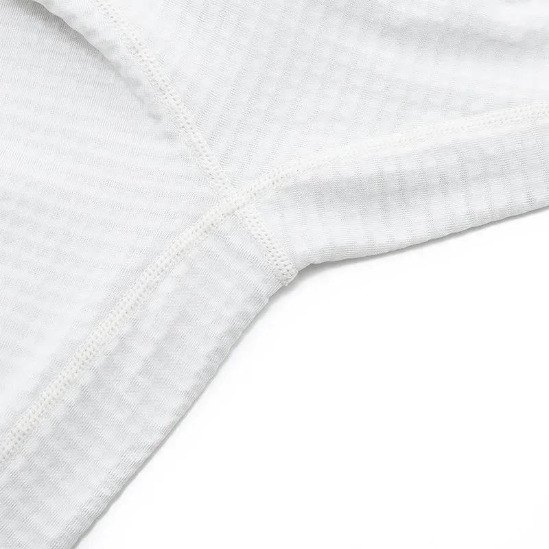YKYW 2025 Men's Thermal Fleece Long Sleeve Base Layer Winter Warmth Bicycle Jersey Pro Bike Clothing White Tops
