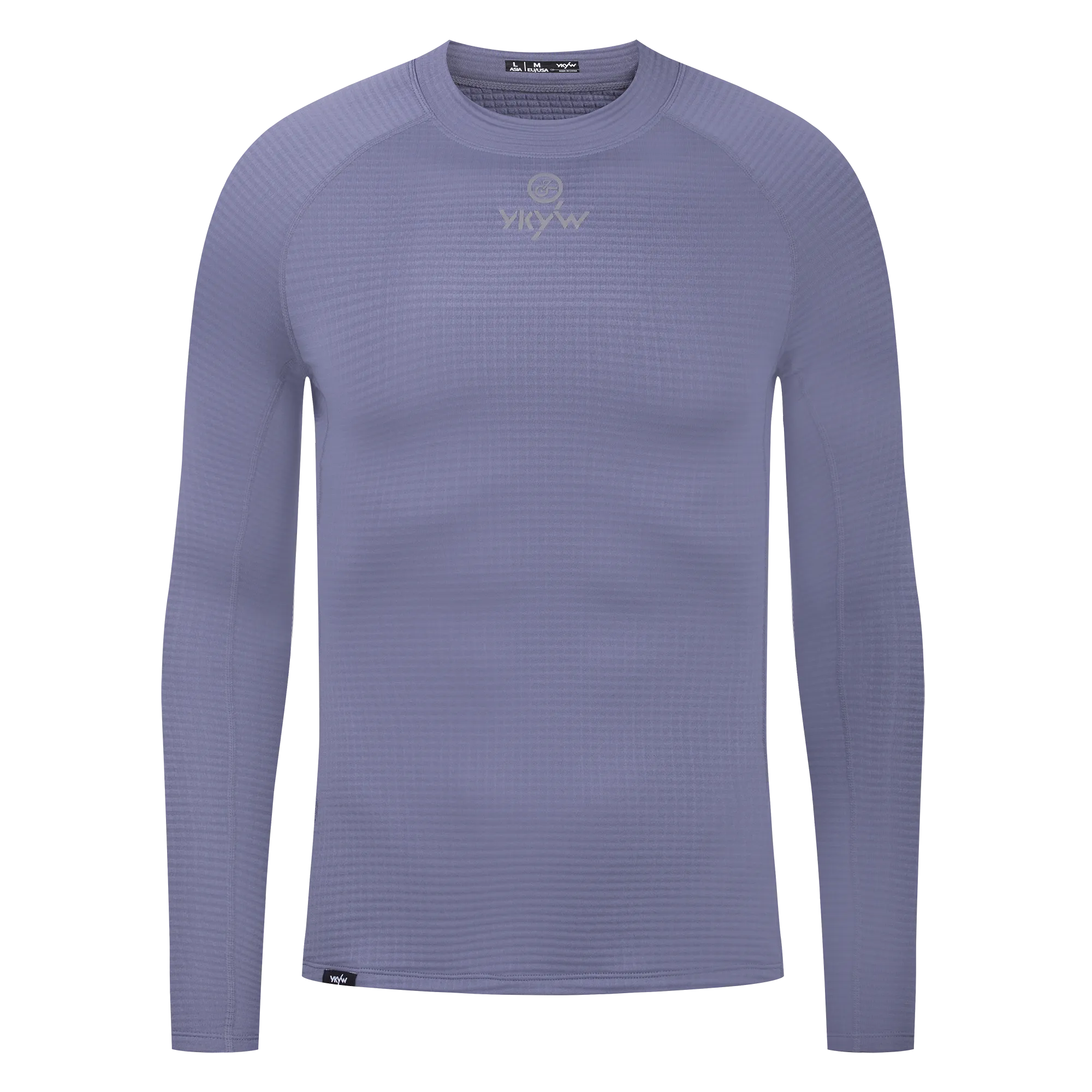 YKYW 2025 Men's Thermal Fleece Long Sleeve Base Layer Winter Warmth Bicycle Jersey Pro Bike Clothing White Tops
