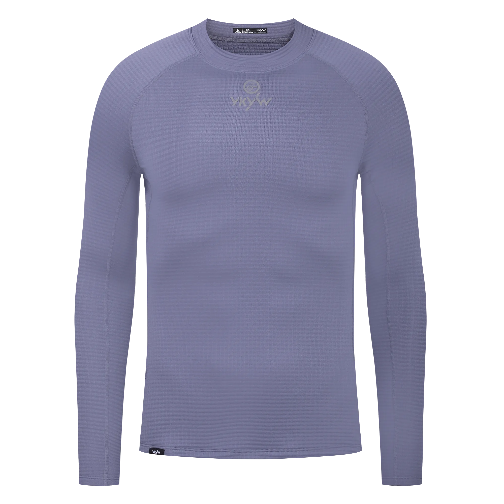 YKYW Comfortable Men's Cycling Fleece Base Layer Winter 2025 Thermal Warmth Bicycle Tops Pro Bike Clothing Cycling Jersey Light Blue