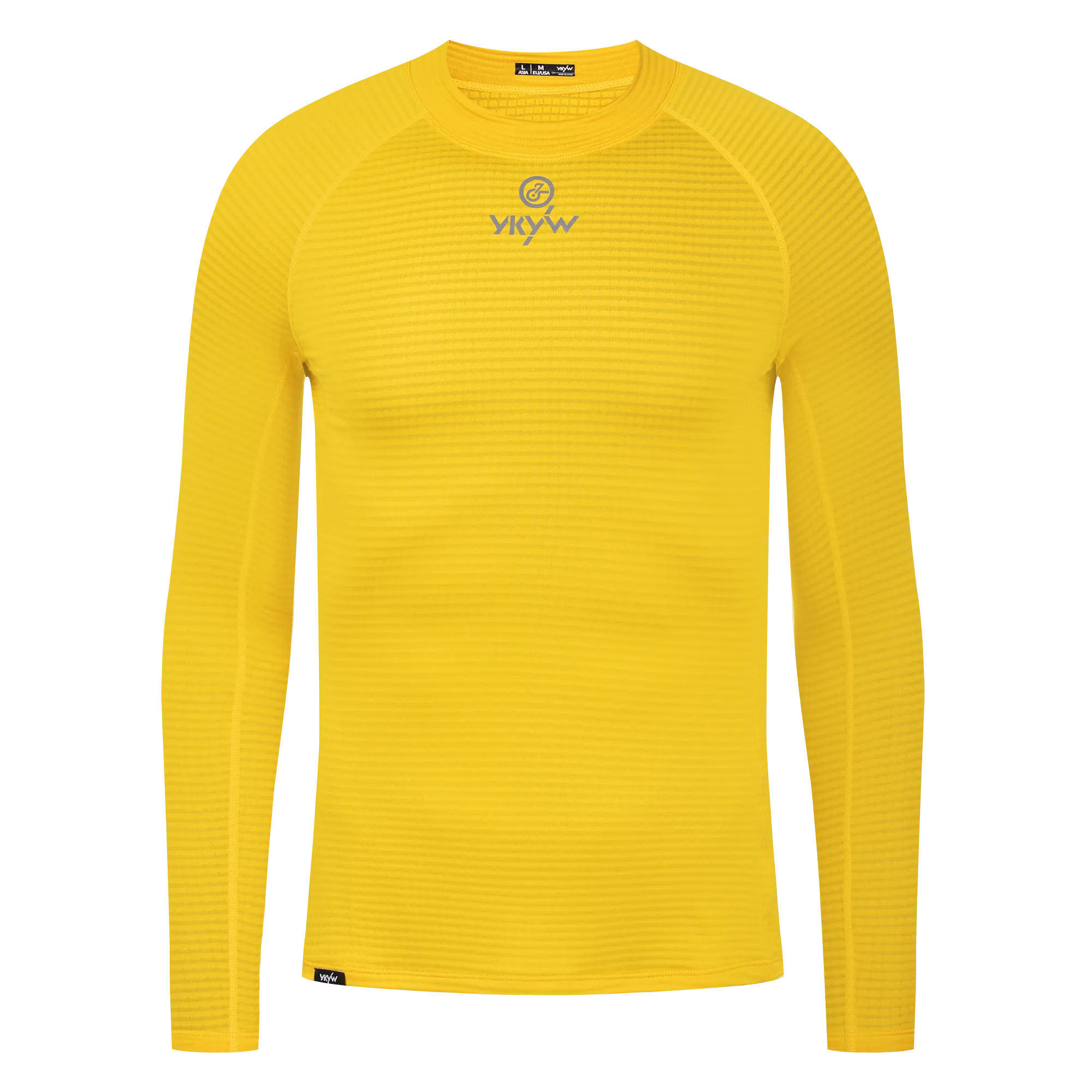 YKYW Comfortable Men's Cycling Fleece Base Layer Winter 2025 Thermal Warmth Bicycle Tops Pro Bike Clothing Cycling Jersey Light Blue