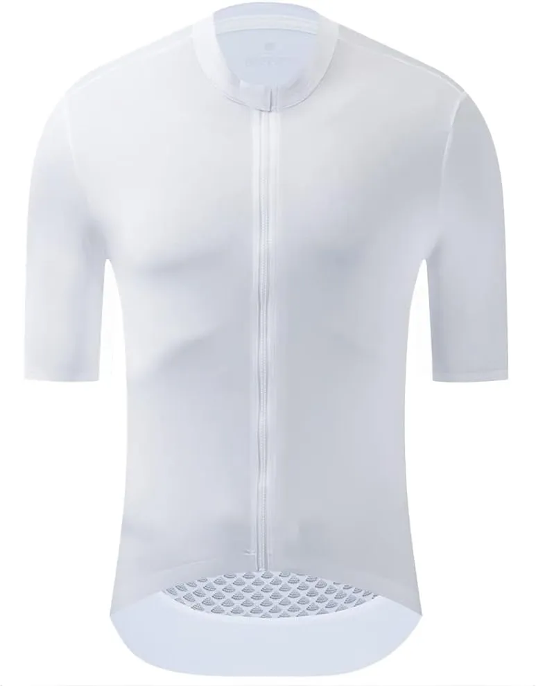 YKYWBIKE Cycling Jersey Men Aero Race Fit, Road Bike Jersey Short Sleeved,Moisture Wicking, Breathable,Zip Pocket,UPF50 