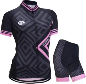 ZEROBIKE Women's Short Sleeve Cycling Jersey Jacket Cycling Shirt Quick Dry Breathable Mountain Clothing Bike Top